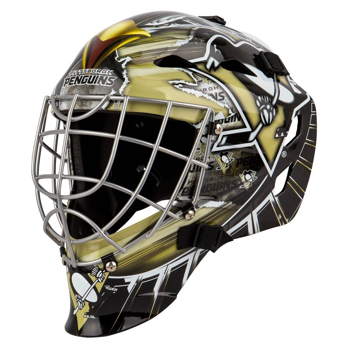 Franklin GFM 1500 Pittsburgh Penguins Goalie Face Mask 3 Franklin GFM 1500 Pittsburgh Penguins Goalie Face Mask