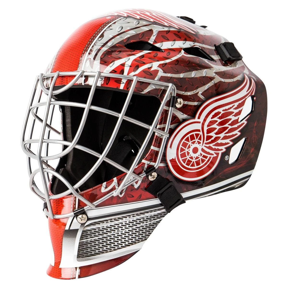 Franklin GFM 1500 Detroit Red Wings Goalie Face Mask 3 Franklin GFM 1500 Detroit Red Wings Goalie Face Mask