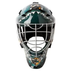 Franklin GFM 1500 San Jose Sharks Goalie Face Mask 10 Franklin GFM 1500 San Jose Sharks Goalie Face Mask -Hockey Series Store 025725426669 inset3
