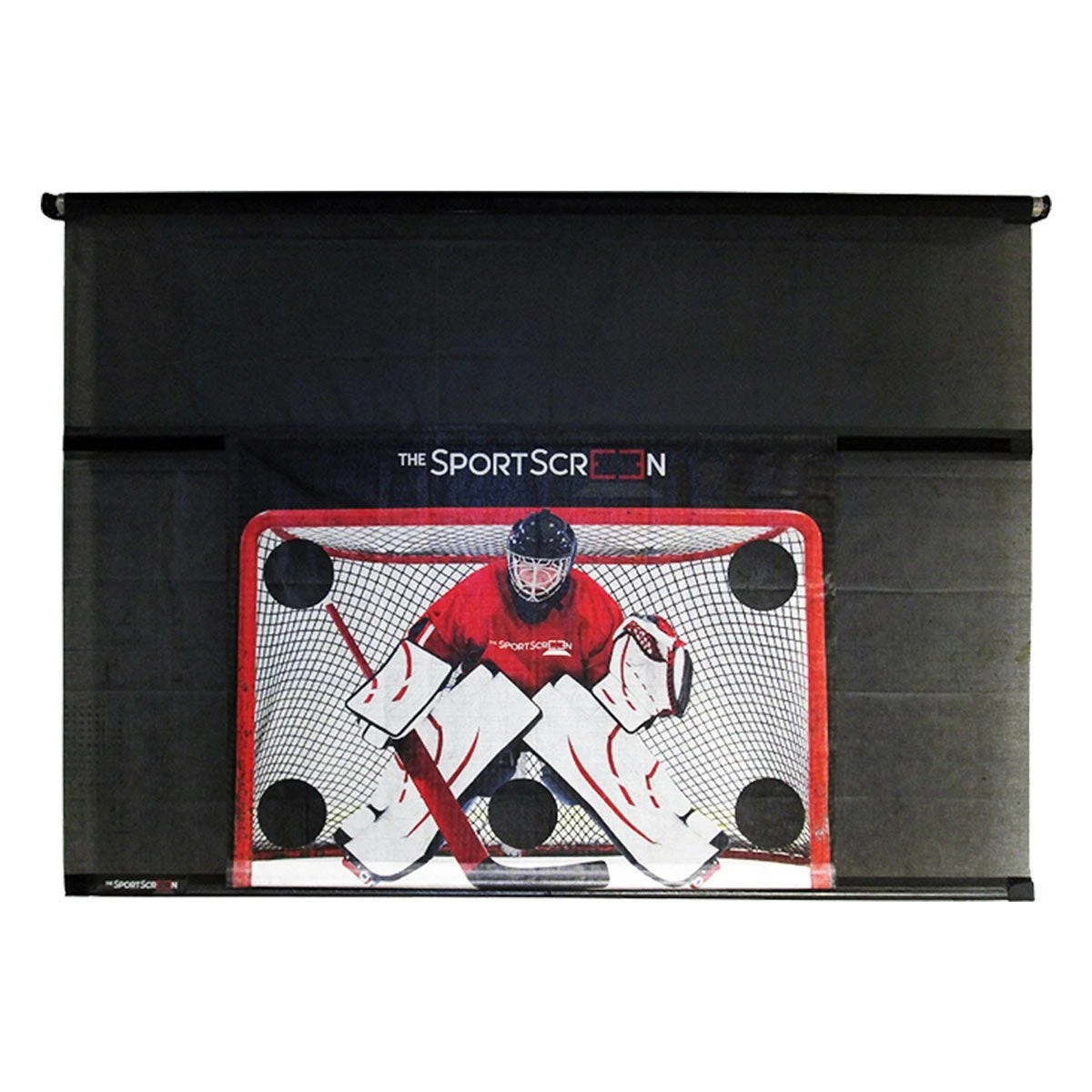 The SportScreen 16ft Manual Screen W/ Detachable Hockey Target 4 The SportScreen 16ft Manual Screen W/ Detachable Hockey Target - Image 2