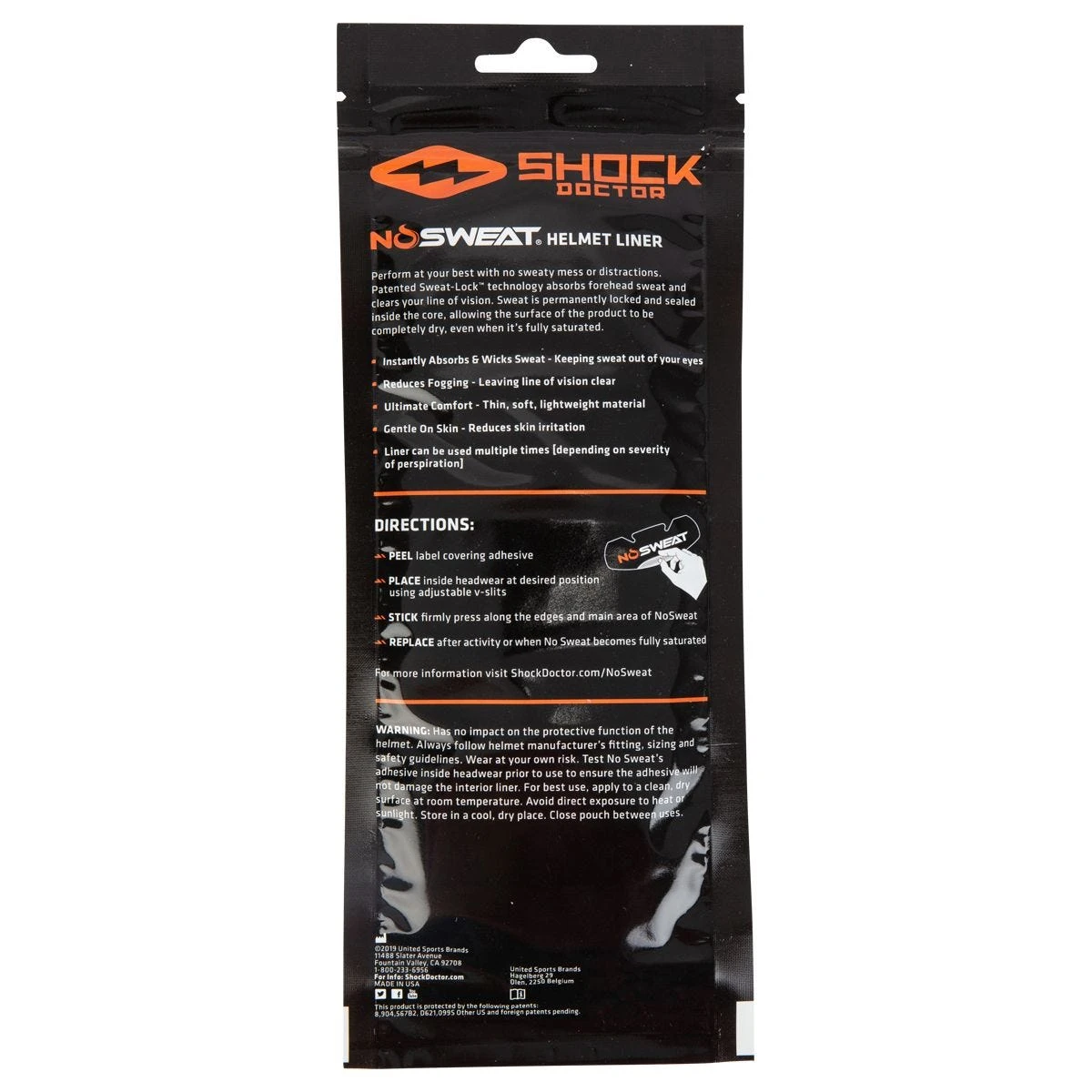 Shock Doctor NoSweat Helmet Sweat Liner - 6 Pack 4 Shock Doctor NoSweat Helmet Sweat Liner - 6 Pack - Image 2