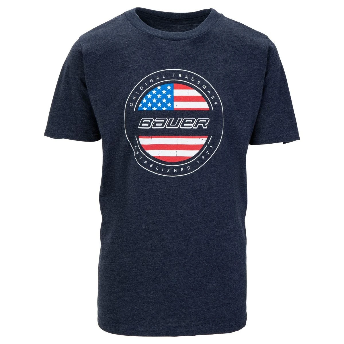 Bauer International USA Flag Youth Short Sleeve Tee Shirt 3 Bauer International USA Flag Youth Short Sleeve Tee Shirt