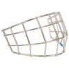 CCM Carbon Steel Youth Straight Bar Cage - Chrome -Hockey Series Store ccm goalie accessories carbon steel straight goalie cage yth chrome