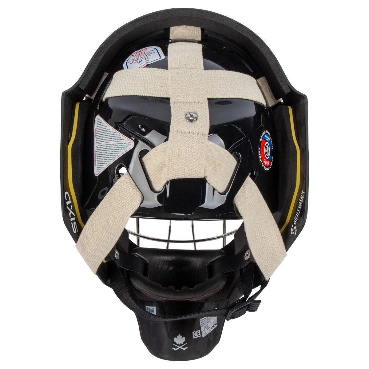 CCM Axis Pro Senior Certified Straight Bar Goalie Mask 7 CCM Axis Pro Senior Certified Straight Bar Goalie Mask - Image 5