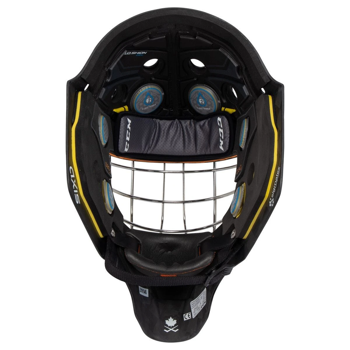 CCM Axis Pro Senior Certified Straight Bar Goalie Mask 8 CCM Axis Pro Senior Certified Straight Bar Goalie Mask - Image 6
