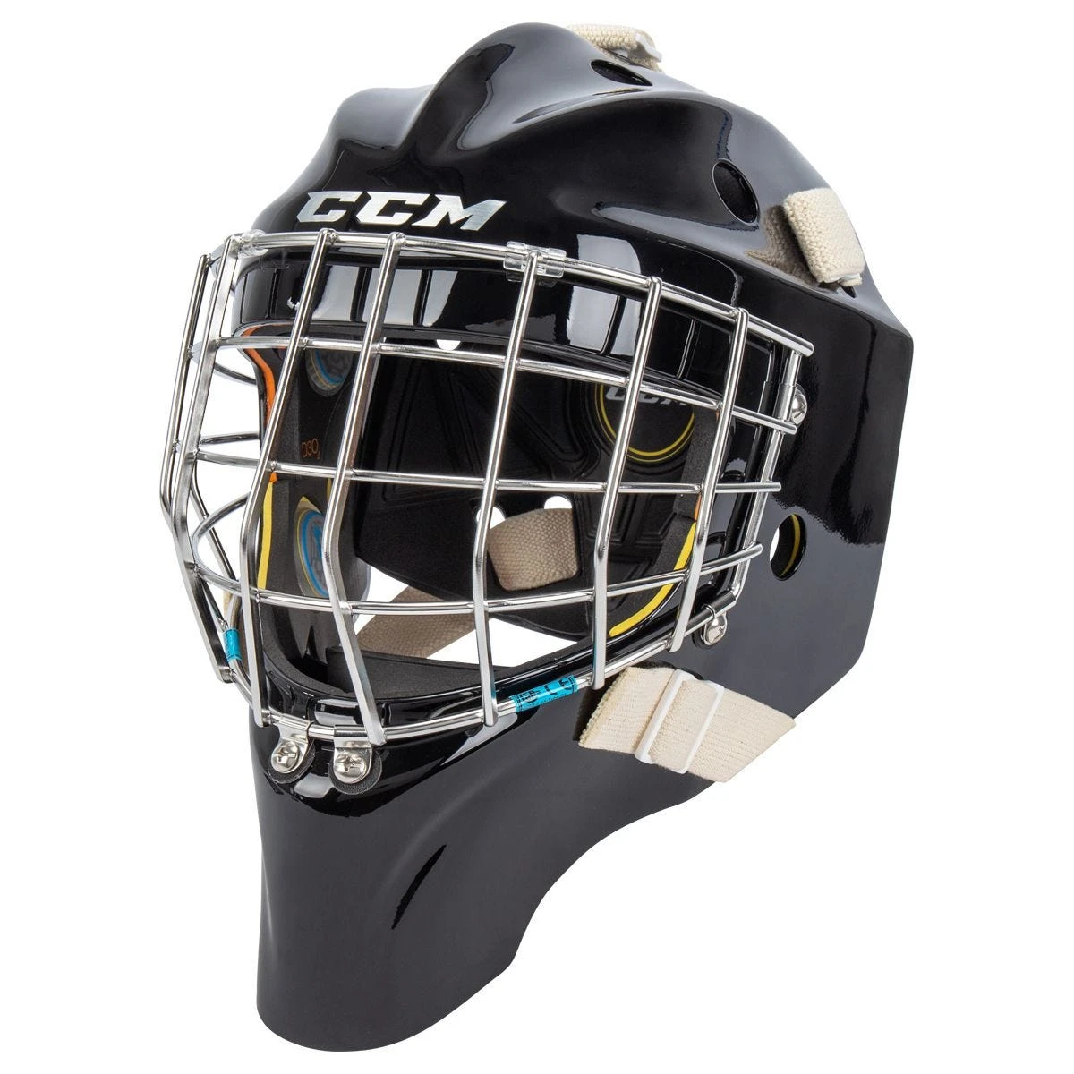 CCM Axis Pro Senior Certified Straight Bar Goalie Mask 3 CCM Axis Pro Senior Certified Straight Bar Goalie Mask