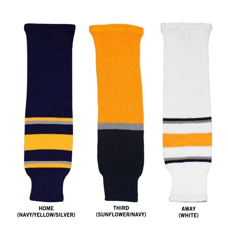CCM S100 Buffalo Sabres Knit Hockey Socks 3 CCM S100 Buffalo Sabres Knit Hockey Socks