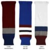 CCM S100 Colorado Avalanche Knit Hockey Socks -Hockey Series Store ccm hockey socks s100 colorado knit