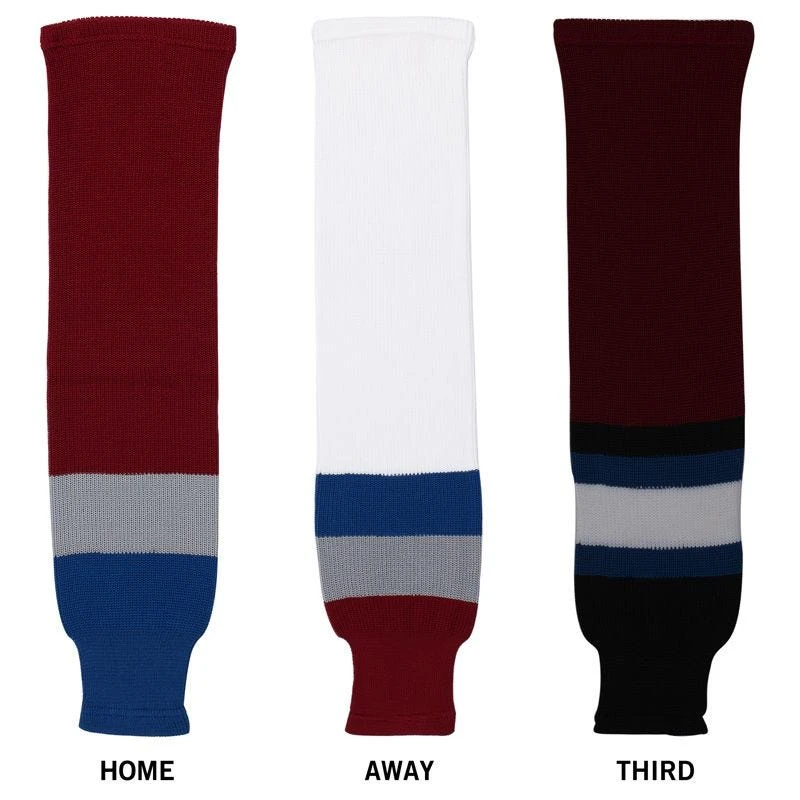 Colorado Avalanche Dogree Knit Hockey Socks 3 Colorado Avalanche Dogree Knit Hockey Socks