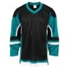 Stadium Adult Hockey Jersey - Black/Teal/White -Hockey Series Store firstar hockey jersey stadium blk teal wht