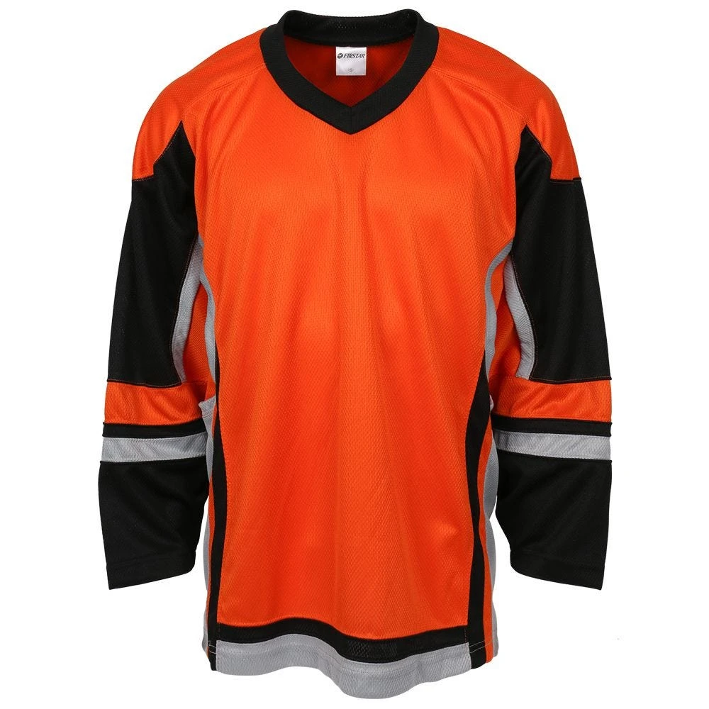 Stadium Adult Hockey Jersey - Orange/Black/Gray 3 Stadium Adult Hockey Jersey - Orange/Black/Gray