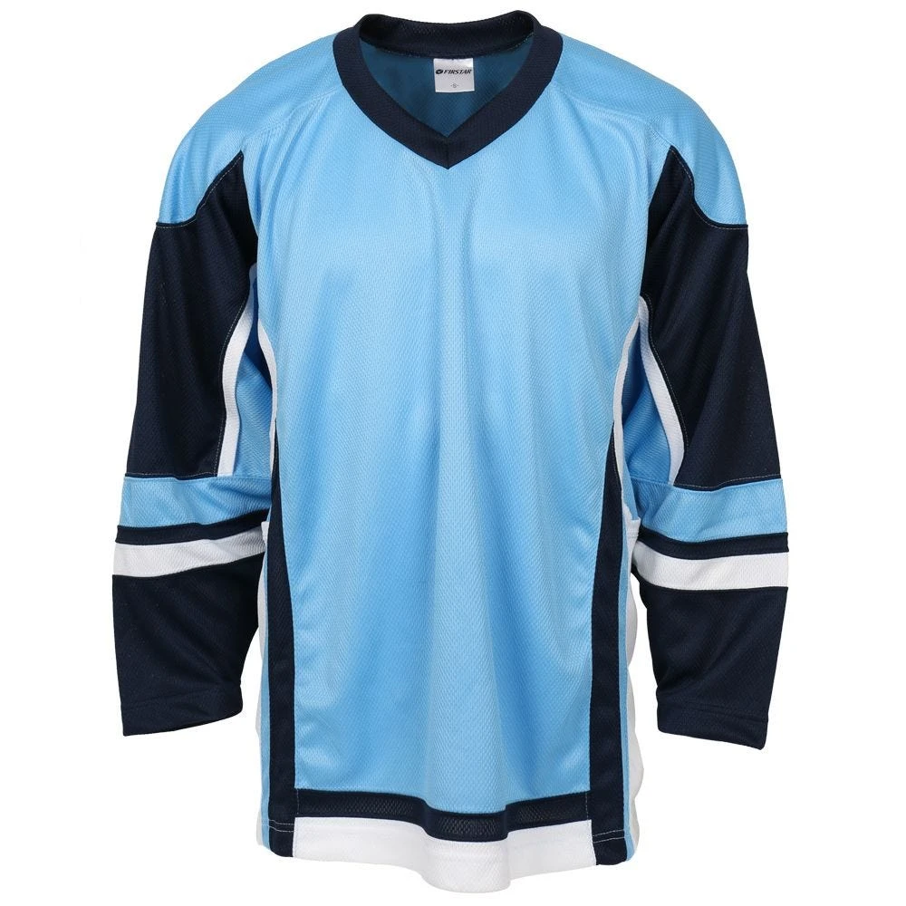 Stadium Adult Hockey Jersey - Powder Blue/Navy/White 3 Stadium Adult Hockey Jersey - Powder Blue/Navy/White