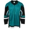 Stadium Adult Hockey Jersey - Teal/Black/White -Hockey Series Store firstar hockey jersey stadium teal blk wht inset5