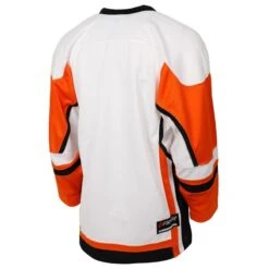 Stadium Youth Hockey Jersey - White/Orange/Black -Hockey Series Store firstar hockey jersey stadium wht org blk jr inset2