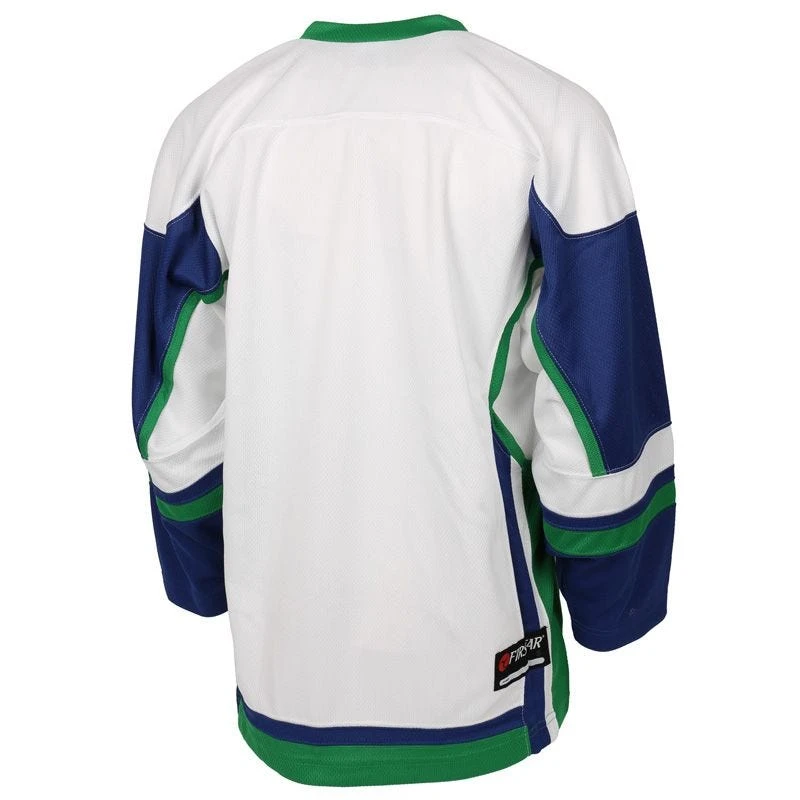 Stadium Adult Hockey Jersey - White/Royal/Kelly 4 Stadium Adult Hockey Jersey - White/Royal/Kelly - Image 2