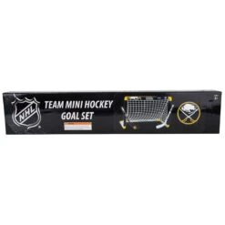 Buffalo Sabres Franklin NHL Mini Hockey Goal Set -Hockey Series Store franklin hockey accessories nhl buf mini goal set inset1