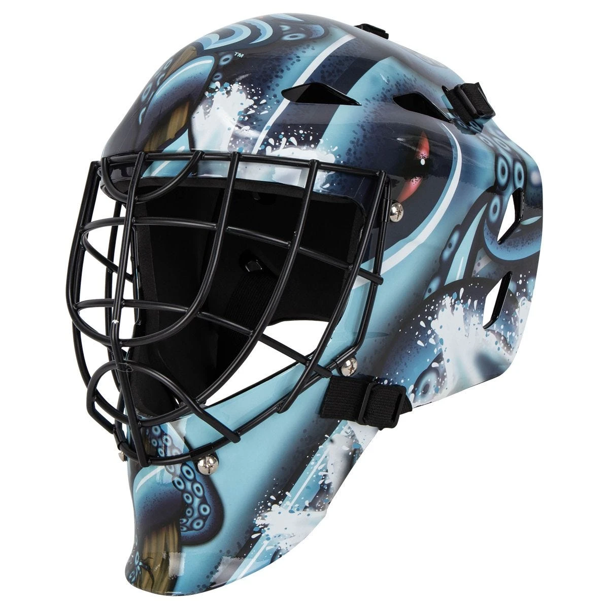 Seattle Kraken Franklin GFM 1500 Goalie Face Mask 3 Seattle Kraken Franklin GFM 1500 Goalie Face Mask