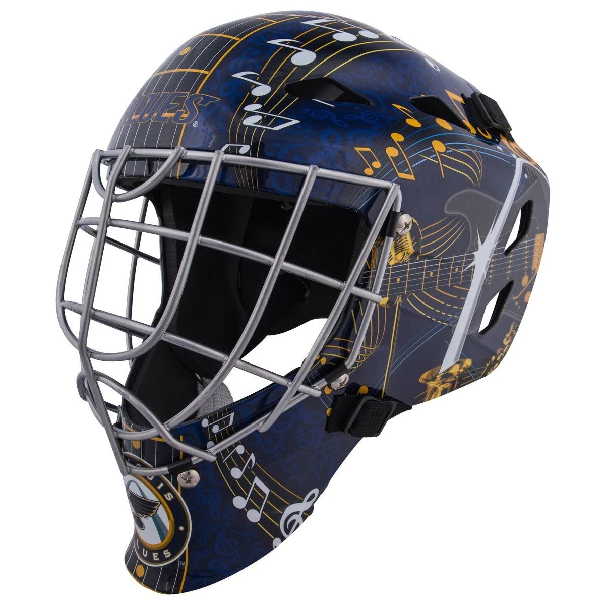 St. Louis Blues Franklin GFM 1500 Goalie Face Mask 3 St. Louis Blues Franklin GFM 1500 Goalie Face Mask