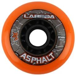 Labeda Asphalt Hard 85A Roller Hockey Wheel - Orange - 4 Pack -Hockey Series Store labeda roller hockey wheel asphalt orange 4 pack inset2