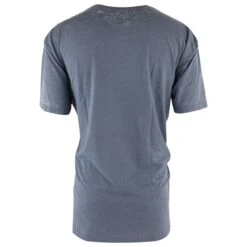 Monkey Sport By Pepper Foster - GoalieMonkey Logo Adult Short Sleeve Tee Shirt (Denim) -Hockey Series Store monkey sport hockey shirt goaliemonkey logo denim inset2