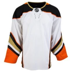 Anaheim Ducks MonkeySports Uncrested Junior Hockey Jersey -Hockey Series Store monkeysports hockey jersey uncrested anaheim ducks jr inset3