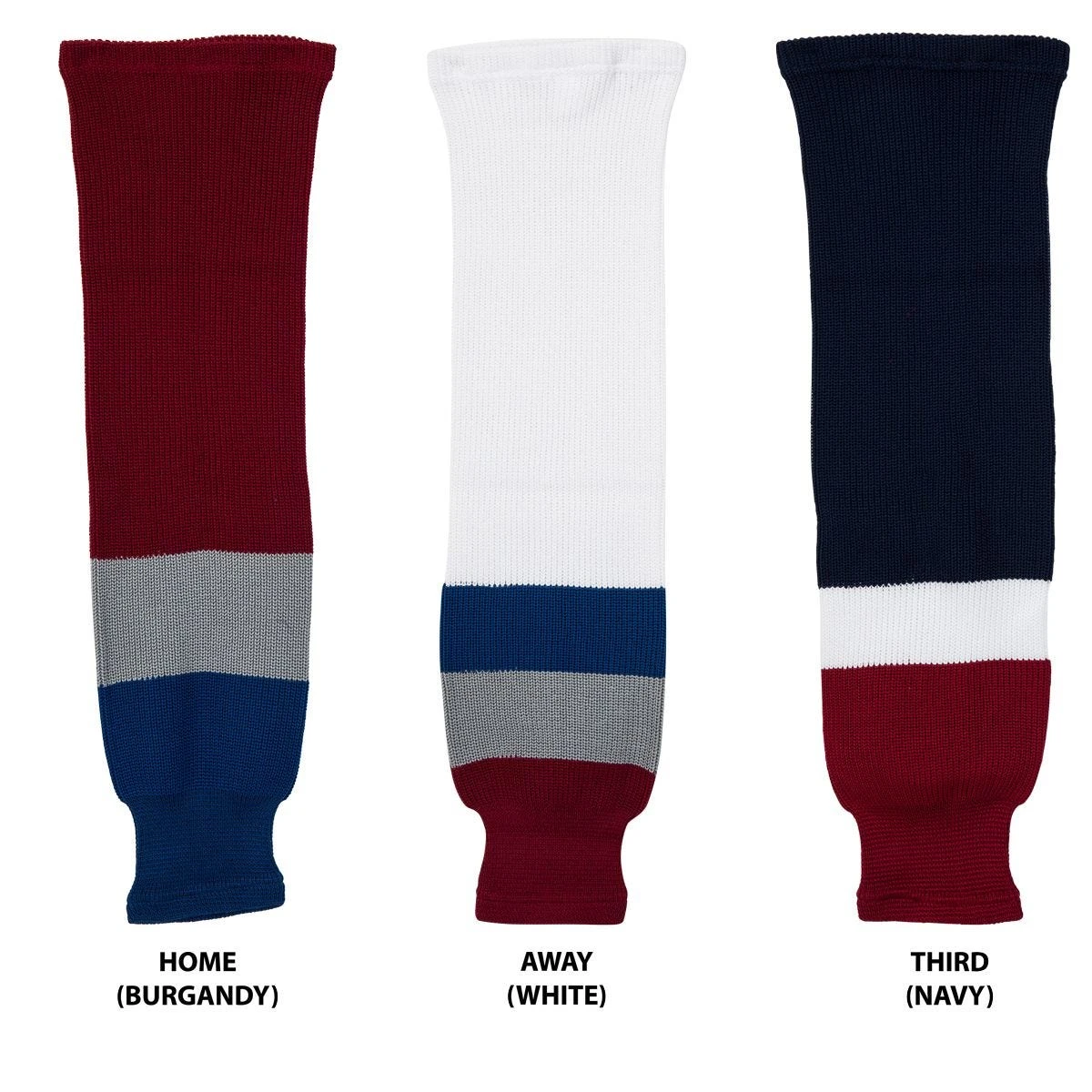 Colorado Avalanche MonkeySports Knit Hockey Socks 3 Colorado Avalanche MonkeySports Knit Hockey Socks