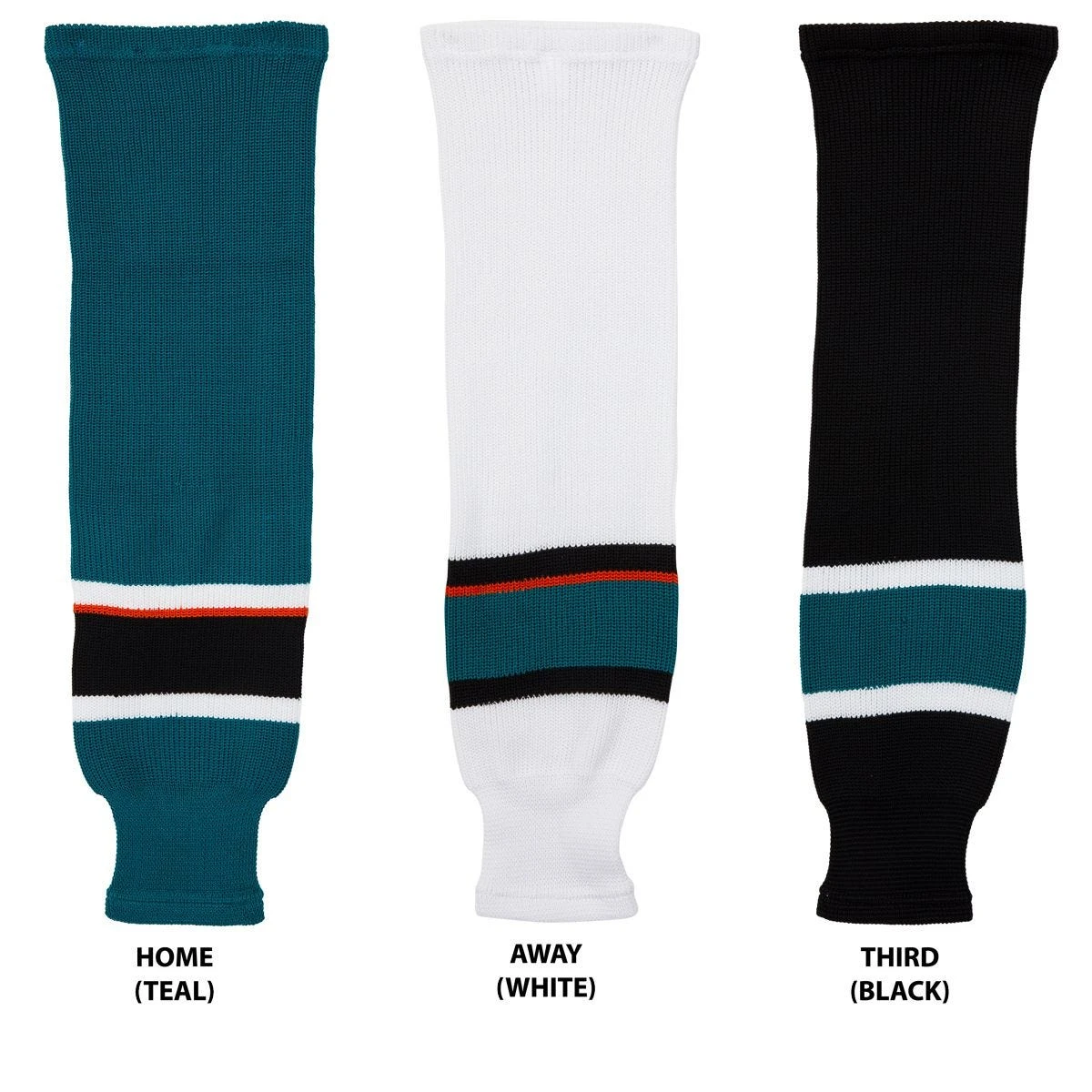 San Jose Sharks MonkeySports Knit Hockey Socks 3 San Jose Sharks MonkeySports Knit Hockey Socks