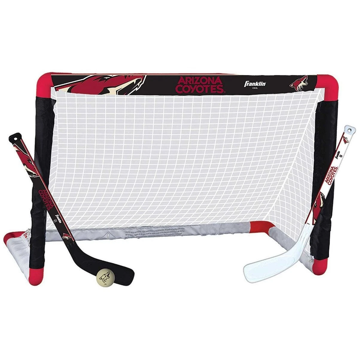 Arizona Coyotes Franklin NHL Mini Hockey Goal Set 3 Arizona Coyotes Franklin NHL Mini Hockey Goal Set
