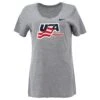 USA Hockey Nike Women's V-Neck Short Sleeve Tee Shirt 2 USA Hockey Nike Women's V-Neck Short Sleeve Tee Shirt -Hockey Series Store nike shirt usa hockey tri blend ss wmn