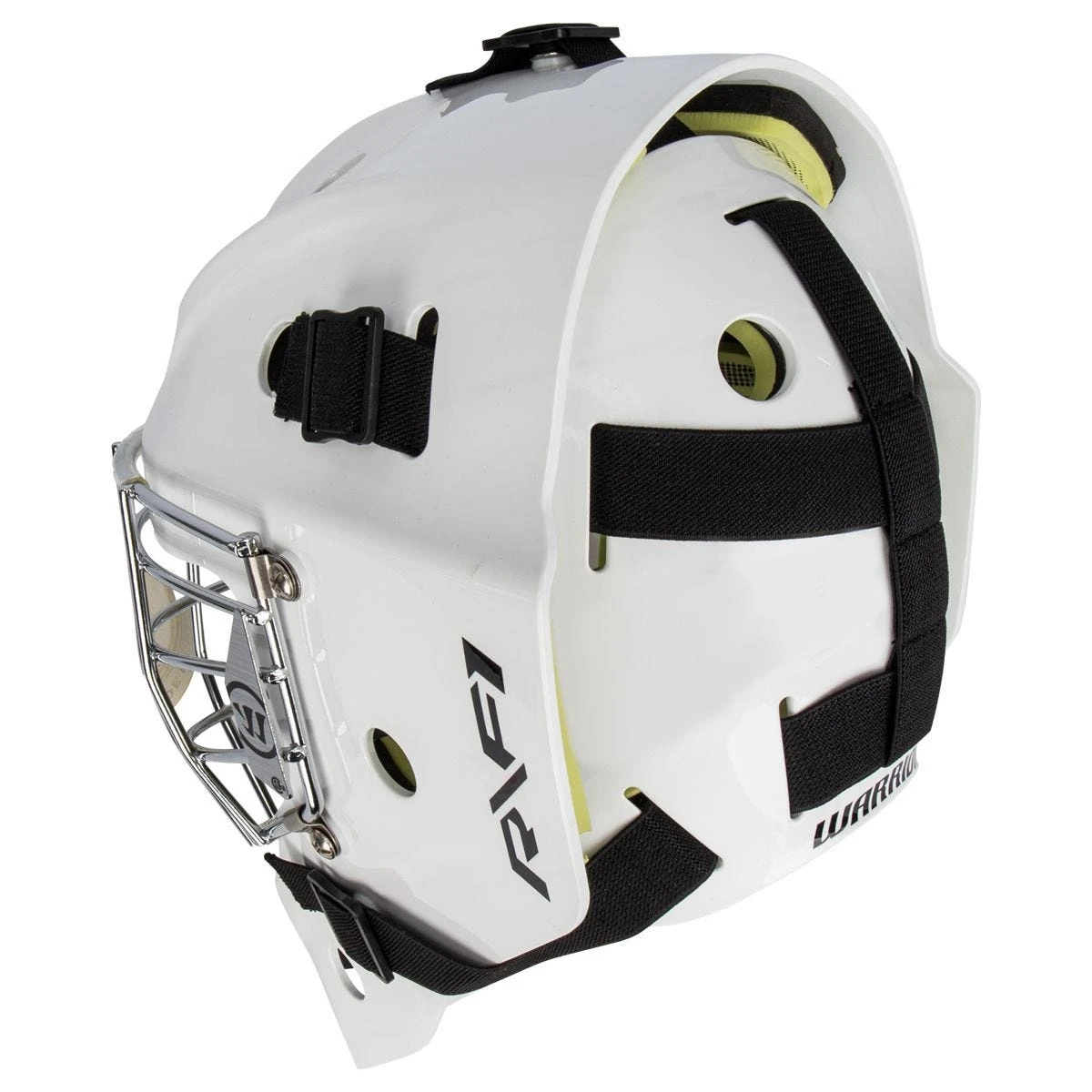 Warrior Ritual R/F1 Junior Certified Straight Bar Goalie Mask 6 Warrior Ritual R/F1 Junior Certified Straight Bar Goalie Mask - Image 4