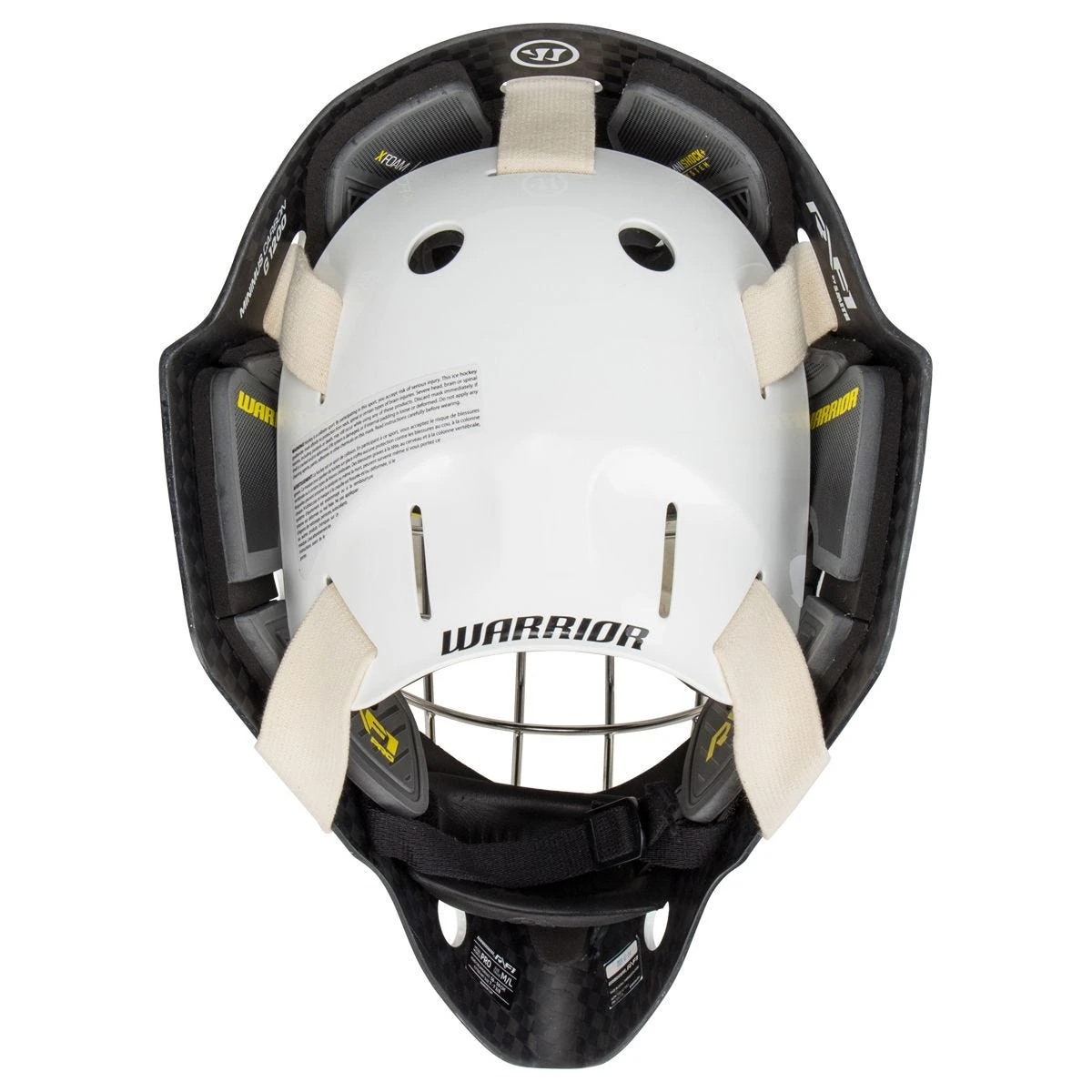 Warrior Ritual R/F1 Pro Senior Certified Straight Bar Goalie Mask 7 Warrior Ritual R/F1 Pro Senior Certified Straight Bar Goalie Mask - Image 5