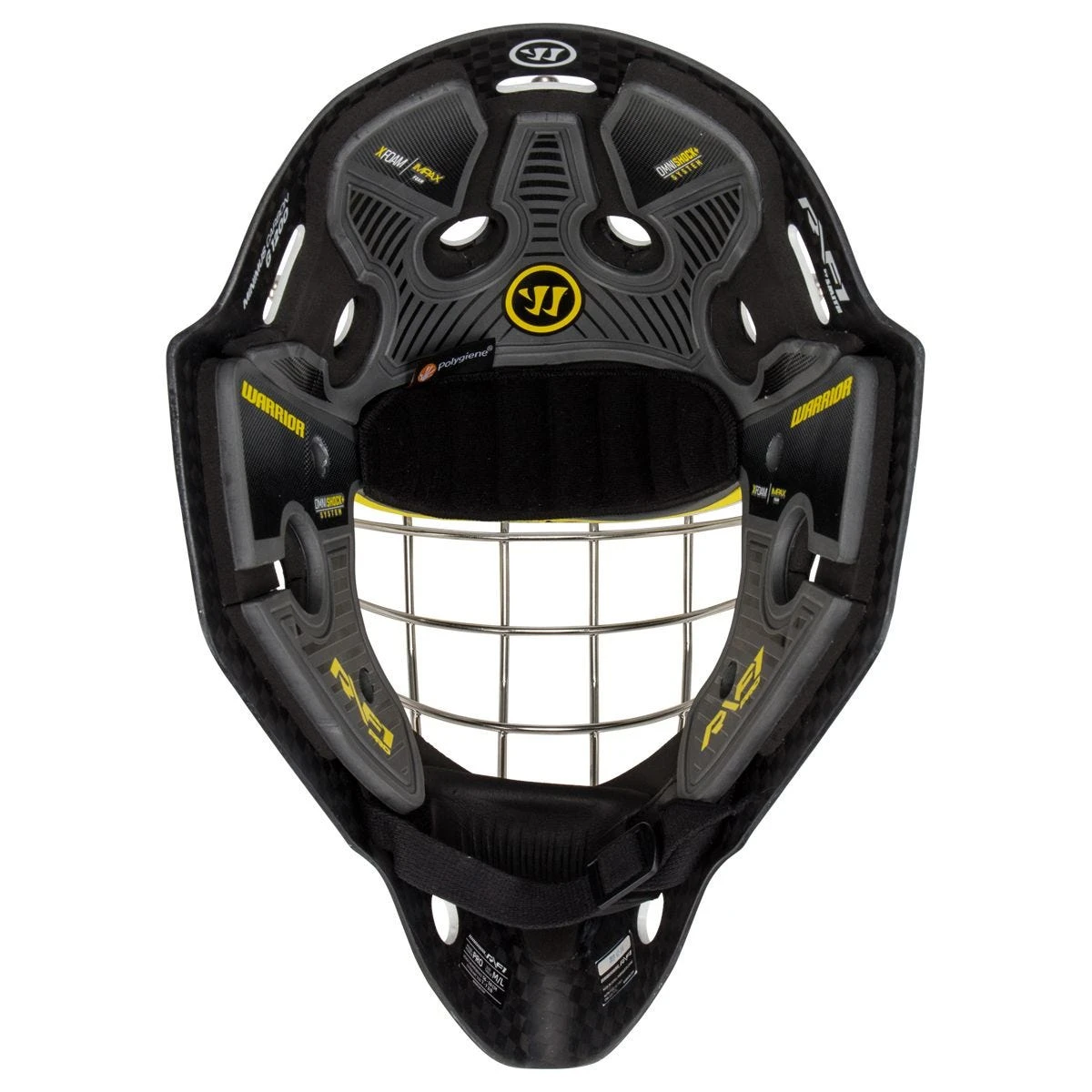 Warrior Ritual R/F1 Pro Senior Certified Straight Bar Goalie Mask 8 Warrior Ritual R/F1 Pro Senior Certified Straight Bar Goalie Mask - Image 6